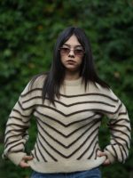 Verev Çizgili Yumoş Kazak