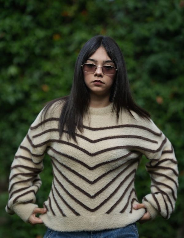 Verev Çizgili Yumoş Kazak