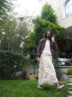 Payetli Çiçek Etek