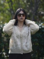 Tüllü Çiçekli Yumoş Hırka