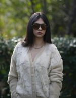 Tüllü Çiçekli Yumoş Hırka