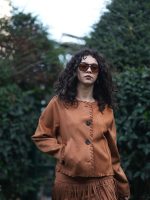 Uzun Saçaklı Süet Etek