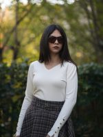 V Yaka Kolu Çıtçıtlı Kazak