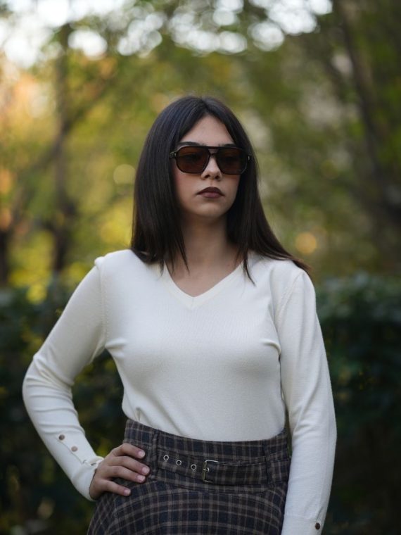 V Yaka Kolu Çıtçıtlı Kazak