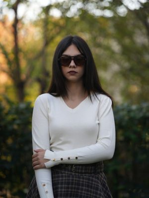 V Yaka Kolu Çıtçıtlı Kazak