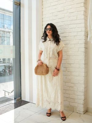 Papatya Ucu Sulu Etek