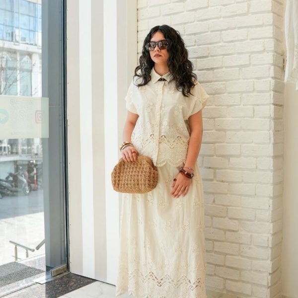 Papatya Ucu Sulu Etek