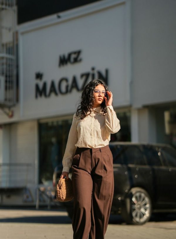 Payetli Papatya Gömlek