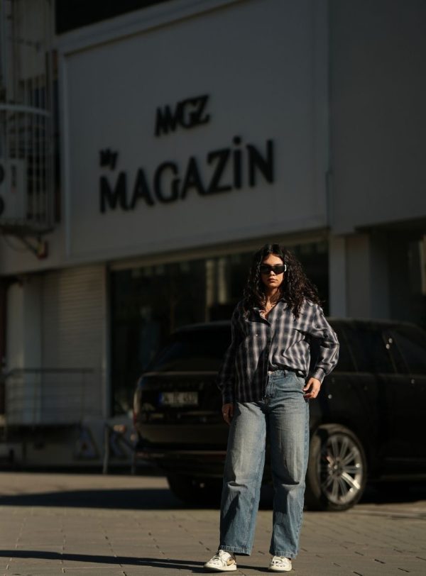 Taşlı Ekose Gömlek