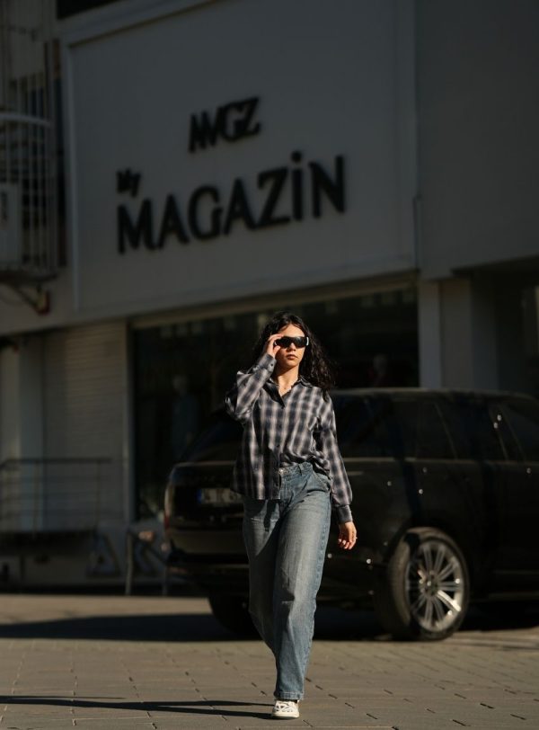 Taşlı Ekose Gömlek