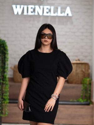 Balon Kol Oturan Elbise