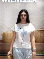 Çiçek Baskılı T-Shirt