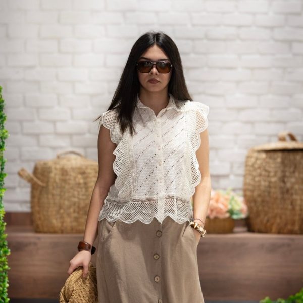 Dantel Detaylı Bluz