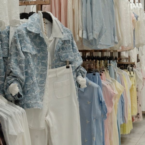 Payetli Yıldız Kot Ceket