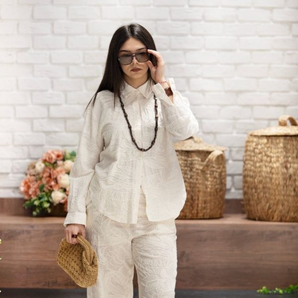 Süzeneli Nakışlı Pantolon