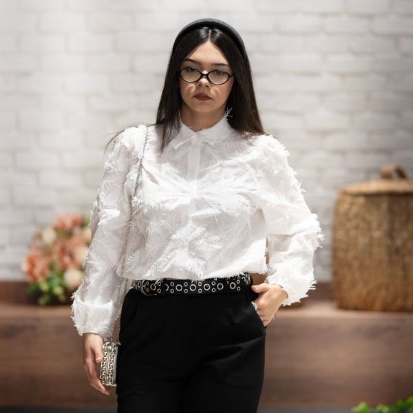 Uzun Kollu Yaprak Gömlek